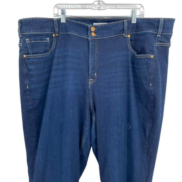 Lane Bryant Flex Magic Waistband High Rise Bootcut Jeans Dark Wash 26 Long - Picture 3 of 10